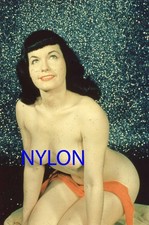 RARE VINTAGE 1950s 35mm COLOR SLIDE OF BETTIE PAGE BY ALLEN COBERT picture