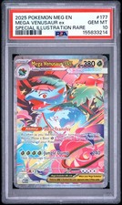 Mega Venusaur ex 177/132 Special Illustration Rare Pokémon Mega Evolution PSA 10 picture