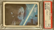 PSA 9 RC Obi-Wan Kenobi 1977 Panini Star Wars Italy Sticker Rookie Only 3 Higher picture