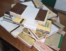 Lot of 50 Mixed Unstruck Matchbook Covers 30 Strike Shucked 1973+ picture