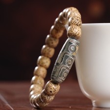 Natural Star Moon Bodhi Beads Bracelet Men Woman Couple Gift Dzi Bead Jewelry picture