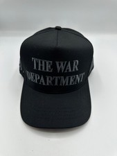 Rare Cali Fame Make America Great Again War Department 45-47 Black Trucker Hat picture
