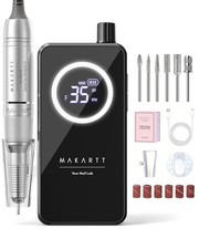 Makartt Cordless Nail Drill for Beginners: Easy & Safe E-File, Black picture