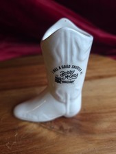Bobby McGees Conglomeration Restaurant Rare Vintage Shot Glass Cowboy Boot picture