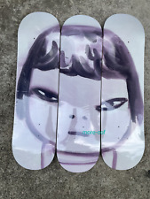 A Set Yoshitomo Nara Self-Portrait Skateboard Maple Board Home Wall Decor 3 Pcs picture