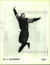 1989 Press Photo M. C. Hammer, rapper - nop35464 picture