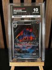 2025 POKEMON WHT EN-WHITE FLARE IR #128 BOLDORE ACE 10 1 of 5 Very low pop TCG. picture