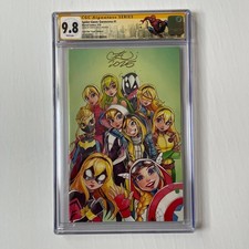 Spider-Gwen: Gwenverse #1 Signed Zullo Virgin Variant CGC 9.8 SS picture