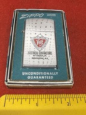 Vintage 1960 Zippo Lighter Allegheny Industrial Electrical Contractors NIB picture
