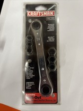USA  CRAFTSMAN  NOS 7 Pc. Ratcheting Bolt Out Tool 52164 Nut Remover Set BIN F/S picture