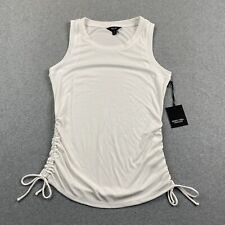 NEW Simply Vera Wang Shirt Womens Medium Tank Sleeveless Modern White NWT $36 picture