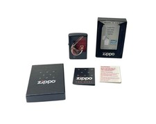 ZIPPO 2011 GLASS OF WINE Black Matte Lighter NEW w Box Lighter Sealed USA picture