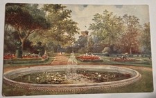 Unused Antique Postcard Warwick Castle Terrace Garden England UK D30 picture