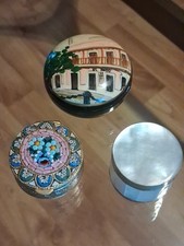 Vintage 3pc Trinket/Pill Box Lot picture