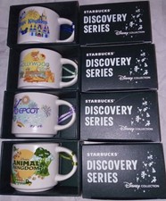 2024 Disney Starbucks Ornaments Discovery Series Epcot Magic HS AK 2oz BUNDLE 4 picture