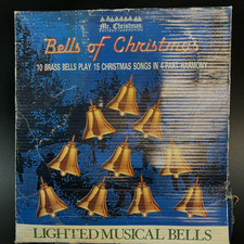 VTG 1991 Mr. Christmas Bells Of Christmas Lighted Musical Bells Plays 15 Carols picture
