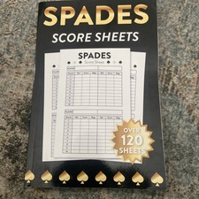 Spades Score Sheets: Over 120 Score Cards for Spades Card Game picture