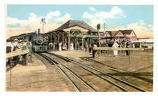 1915 Highlands New Jersey Railroad Station Postcard -AA-46 picture
