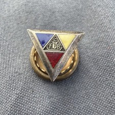 Vtg Antique FCB Knights Of Pythias Enamel Lapel Pin Screwback 10K GF Fraternal picture
