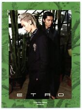 2018 ETRO Roots Print Ad, Menswear Handsome Asian Males Slick Stylish Suits Man picture