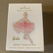 Hallmark Keepsake Christmas Ornament Barbie Prima in Pink 2009-5-18-291 picture