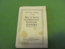 Picture Taking with the 2C & 3A Autographic Kodak Juniors Vintage 1917 Booklet. picture
