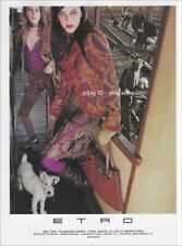 ETRO 1-Page Magazine PRINT AD Fall 2003 CLARA VEIGA GAZINELLI Ana Mihajlovic picture