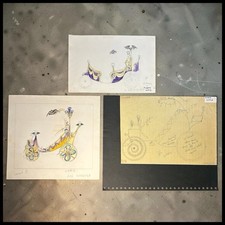 1962 Krewe of Hermes Mardi Gras Evil Carriage Tableau Ball Art Lot Spangenberg picture