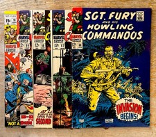 SGT. FURY AND HIS HOWLING COMMANDOS #50,#57,#58,#59 & #91~1/67-9/71~(5) BOOKS picture