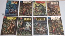 Lot.of 8 Turok, 1956 Gold Key & Dell Series, .10 & .15 Cent Issues (read descr) picture