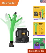 Durable 7ft Inflatable Green Tube Man with Easy Setup for Celebratory Promotions picture