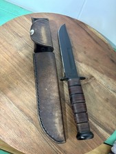 Vintage USMC K-BAR Olean,N.Y With Custom Made Chris Brumbalow Sheath Very Nice picture