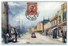 c1910 Crown Prince Alexander Square Belgrade Serbia Antique Postcard picture