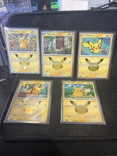 Pokémon Celebrations 30th Anniversary Lot of 5 Pikachu NO DOUBLES NM PACK FRESH picture