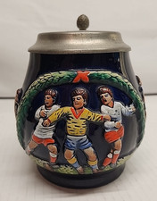 Original King Werk German SPORTS Stein Pewter Lid and Thumblift #600 picture
