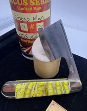 Newland Circus Series Strong Man Pocketknife Mammoth Ivory Handle #7/20 2022 picture