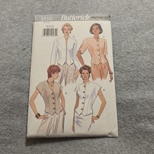 1990's Butterick Misses' Top Pattern 3510 Size 12-16 UNCUT picture