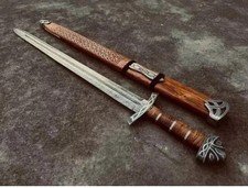 Hand Forged Damascus steel Viking Sword Sharp / Battle Ready Medieval Sword picture