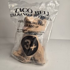 Vintage 1998 Taco Bell Talking Chihuahua Plush Dog Sealed NIP Yo Quiero Applause picture