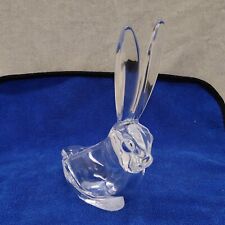 Vintage Replica Art Verrier France Glass Bunny Ashtray Dish Décor  picture