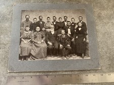 Early 1900’s Large Cabinet Card Photograph Family of D.N. Pace Amarillo Texas picture
