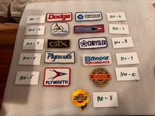 mopar/ plymouth/dodge/chrysler. vintage patches.   new picture
