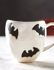 NWT Anthropologie BATS Vesper Mug 20 oz Vida Stoneware Halloween picture