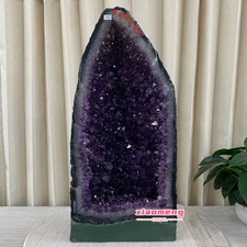 48LB   Natural Raw Amethyst Cathedral Geode Cave Deep Purple Crystal Mineral picture