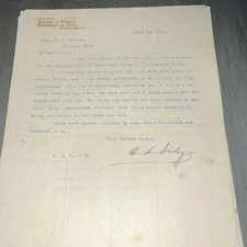 RARE 1905 MississippiSupreme CourtJudicial Letter - C.L. Sivley/CalhoonOxford MS picture