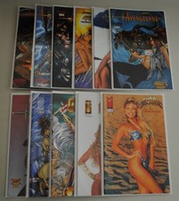 Glory Avengelyne Lot of 11 comics #1 Holo-Chrome Wrap-around Cvr. Never  Read picture
