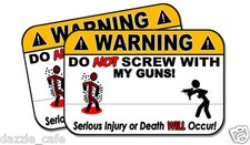 Funny Ammo Can Stickers - Vinyl Decals for Ammunition or Gun Cabinet - 2 pack picture