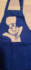 Vintage Benjamin & Medwin Pillsbury Doughboy Poppin' Fresh Blue Apron 1997 picture