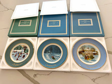 Avon Christmas Plate Series Collector Plates Lot 3 1975-1977 Porcelain England picture