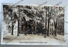 vintage 1941 RPPC high school St. Charles Michigan real photo postcard - AS IS picture